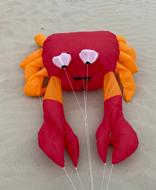 cerf-volant crabe rouge