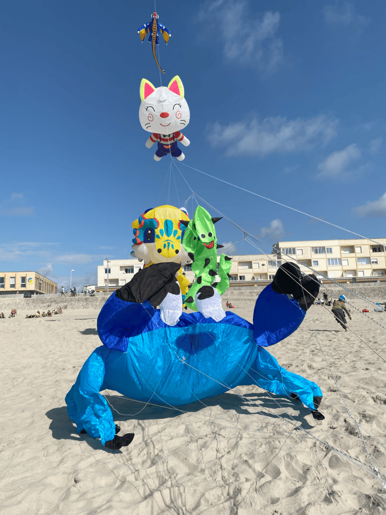 cerf-volant crabe bleu